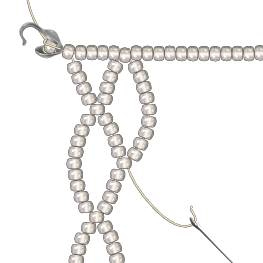 Miyuki seed bead Netted Necklace Instructions